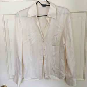 Semi-Sheer Silk Blouse